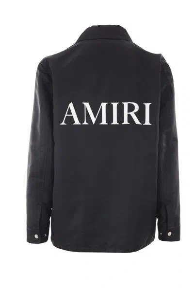 Shop Amiri Coats In Black