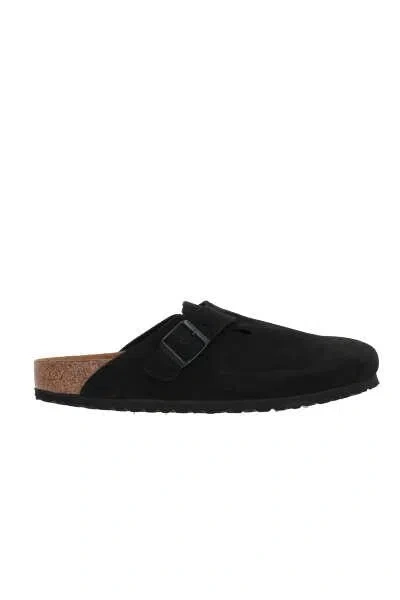 Shop Birkenstock Flat Shoes In Black