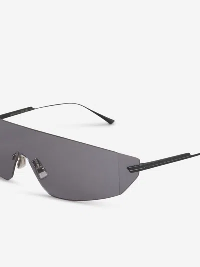 Shop Bottega Veneta Oval Sunglasses In Screen Design