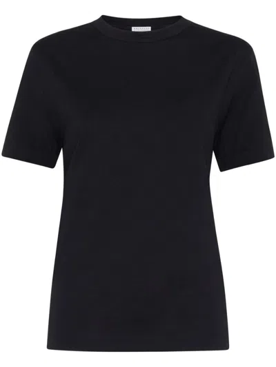 Shop Brunello Cucinelli Jersey T-shirt In Black