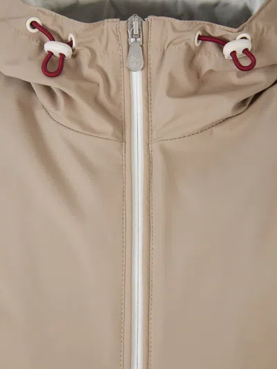 Shop Brunello Cucinelli Logo Technical Jacket In Zipper Closure And Double Slider
