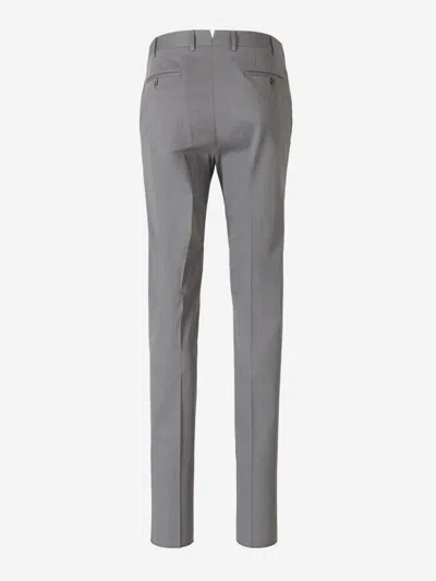 Shop Canali Cotton Kei Suit In Gray