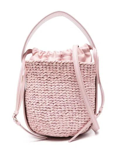 Shop Chloé Woody Small Bucket In Pink