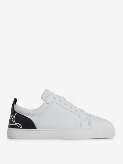 Shop Christian Louboutin Fun Louis Junior Sneakers In Black & White