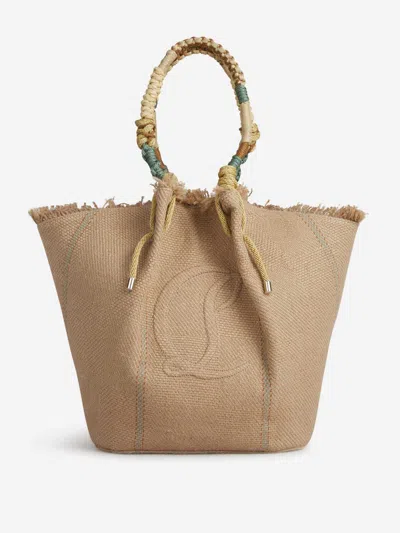 Shop Christian Louboutin Tote Bag My Side In Embossed Logo On The Front