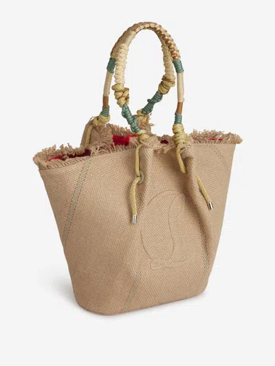 Shop Christian Louboutin Tote Bag My Side In Embossed Logo On The Front