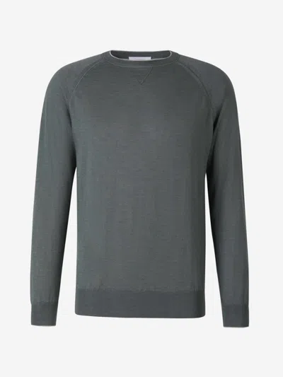 Shop Cruciani Cashmere And Silk Sweater In Navy Blue
