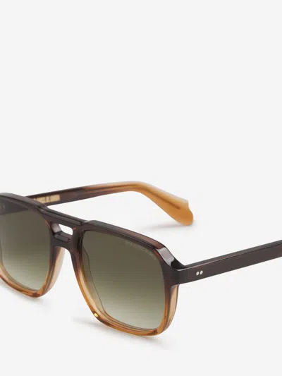 Shop Cutler And Gross Cutler & Gross Aviator Sunglasses 1394 In Logo Engraved On The Glass And On The Temple