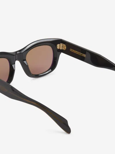 Shop Cutler And Gross Cutler & Gross Oval Sunglasses 9261 In Metal Detail On The Front
