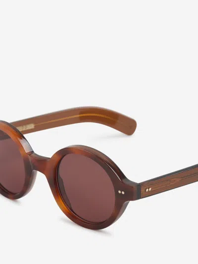 Shop Cutler And Gross Cutler & Gross Round Sunglasses 1396 In Detalle De Puntas Estrella