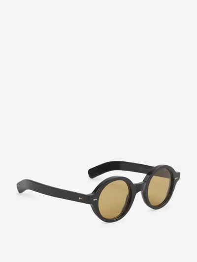 Shop Cutler And Gross Cutler & Gross Round Sunglasses 1396 In Star Point Detail