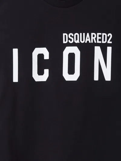 Shop Dsquared2 Logo Icon T-shirt In Black