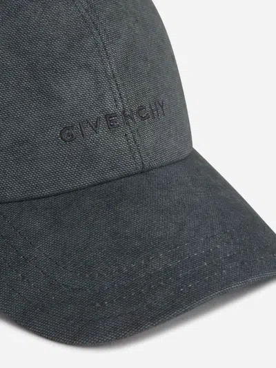 Shop Givenchy Logo Cotton Cap In Embroidered Logo
