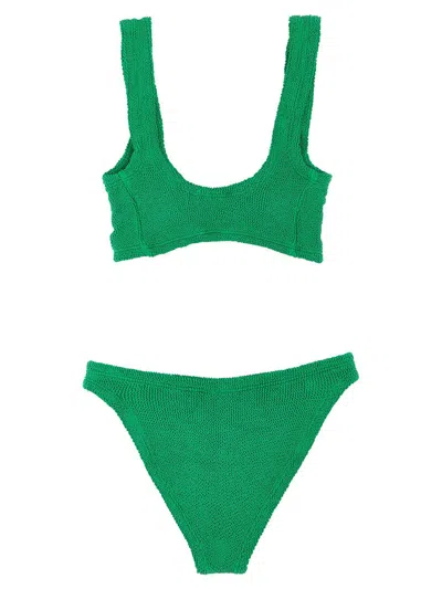 Shop Hunza G 'juno' Bikini Set In Green