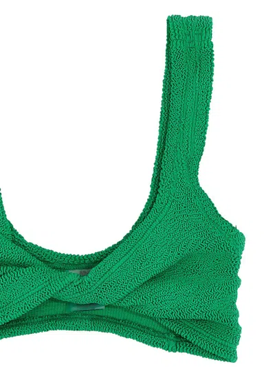 Shop Hunza G 'juno' Bikini Set In Green