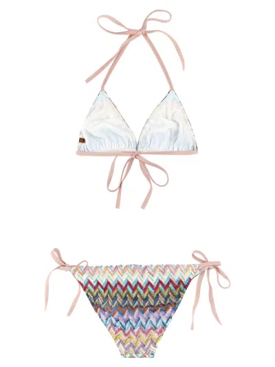 Shop Missoni 'zig Zag' Bikini In Multicolor