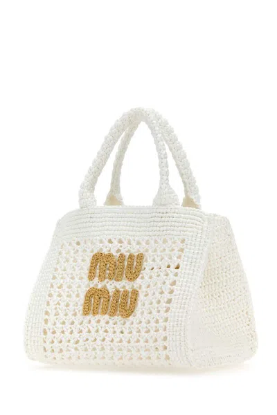 Shop Miu Miu Handbags. In White