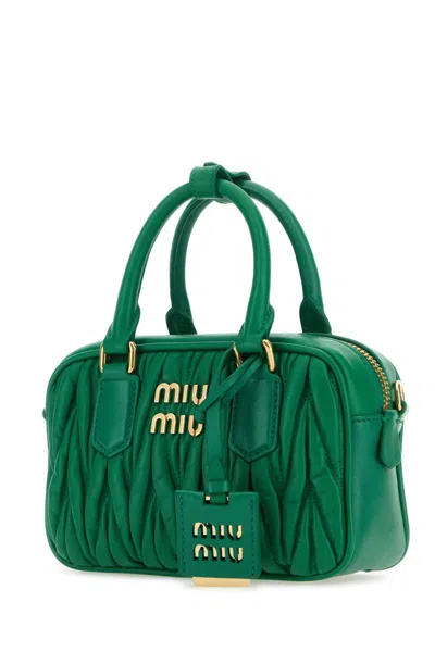 Shop Miu Miu Shoulder Bags In Mango