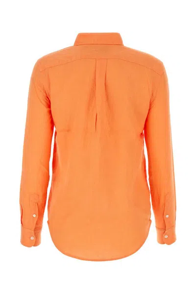 Shop Polo Ralph Lauren Shirts In Orange