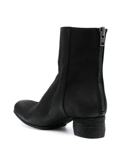 Shop Uma Wang Ankle Boots With Zip In Black