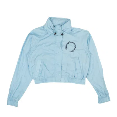 Shop Opening Ceremony Cropped Baby Wind Jacket - Blue