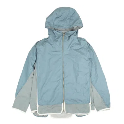 Shop Byborre Hg6 Hybrid Hooded Jacket - Dusty Blue