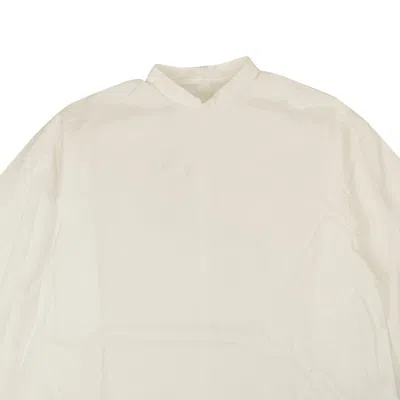 Shop Mm6 Maison Margiela White Zip-up Wide Sleeve Blouse