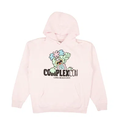 Shop Complexcon X Verdy Pink Logo Graphic Hoodie