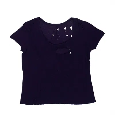 Shop Ben Taverniti Unravel Project Distress Classic Short Sleeve T-shirt - Purple