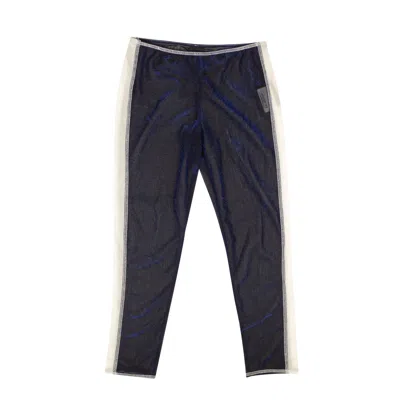 Anna Sui Side Stripe Sheer Leggings - Blue In Blue