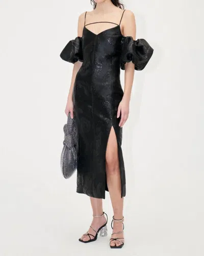 Stine Goya Ditta Dress Swirl Xs In Black