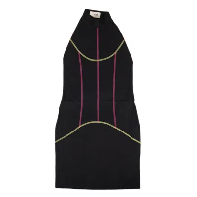Kirin Peggy Gou Kirin Contrast-piping Mini Dress - Black In Black