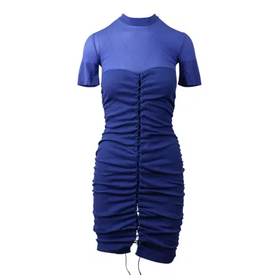 Shop Ben Taverniti Unravel Project Rib Hybrid Dress - Blue