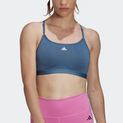 Shop Adidas Originals Women's Adidas Aeroreact Training Light-support Bra In Grey