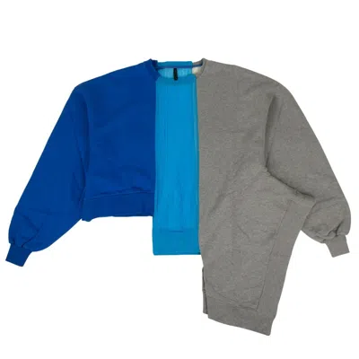 Shop Ben Taverniti Unravel Project Sweatshirt In Blue