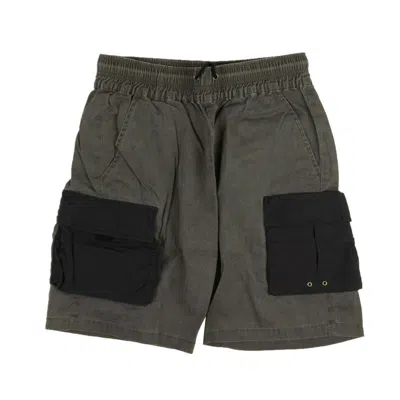 John Elliott Drawstring Cargo Shorts - Faded Gray In Grey