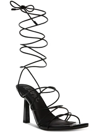 Shop Wild Pair Eross Womens Slip On Strappy Heels In Black