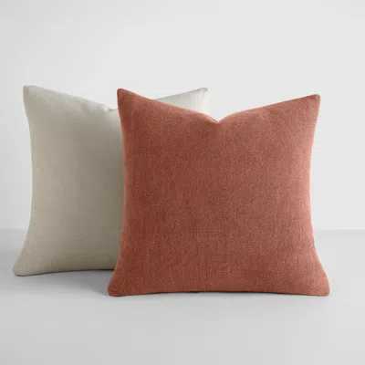 Shop Ienjoy Home 2-pack Cotton Slub Decor Throw Pillows In Solids