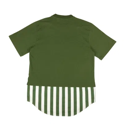 Shop Sunnei Men's T-shirts - Green/white