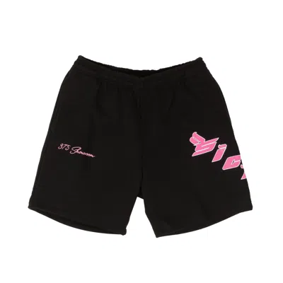 Shop Sicko X 375 375 Logo Sweatshorts - Black/pink