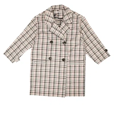 Shop Opening Ceremony Oversized Plaid Trench - Pink