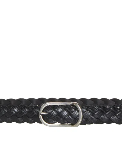 Shop Brunello Cucinelli Belts In Black