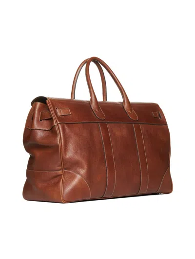 Shop Brunello Cucinelli Suitcases In Copper