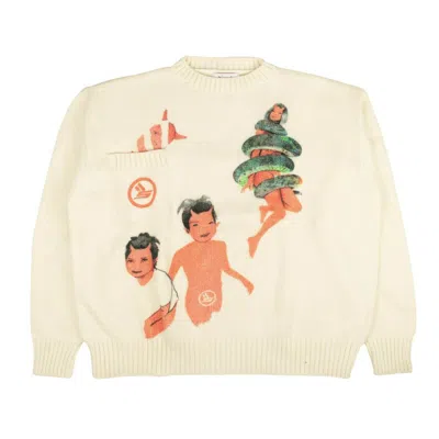 Shop Sicko Sick� "mischief" Knitted Sweater In White
