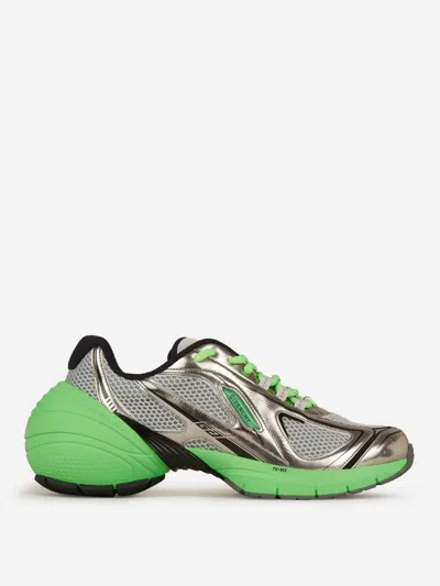 Shop Givenchy Tk-mx Runner Trainers In Gray And Green