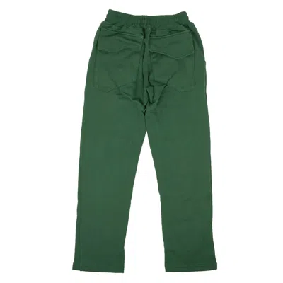 Shop Rhude Forest Green Cotton Chenile Patch Sweatpants In Multi