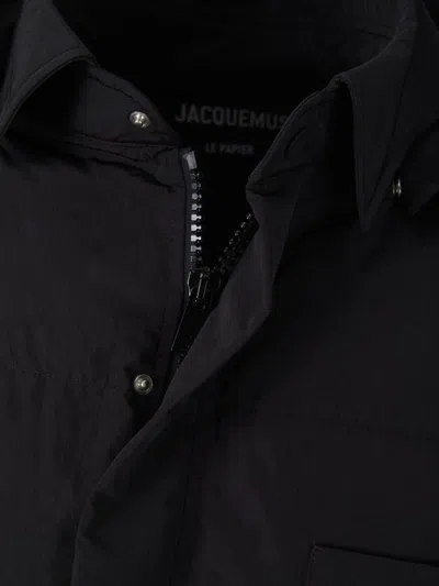 Shop Jacquemus La Doudoune Chemise Jacket In Black