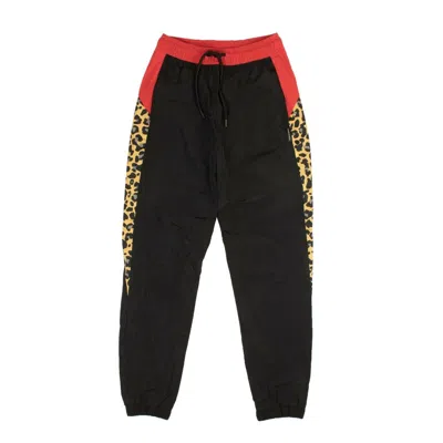 Shop Marcelo Burlon County Of Milan Leopard Track Pants - Black& Red
