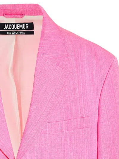 Shop Jacquemus 'la Veste D'homme' Blazer In Fuchsia