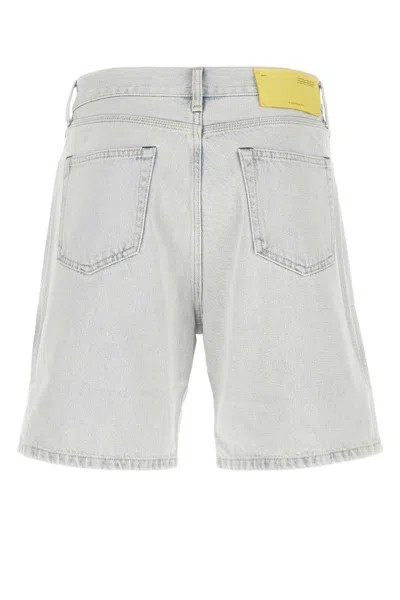 Shop Off-white Off White Shorts In Blue